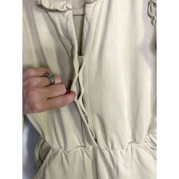 Ivy City Co Ivory Jumpsuit With Ruffle Women’s Size XS - Picture 7 of 11